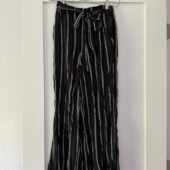 Aritzia Wilfred Tie Front Striped Pants - Picture 1 of 3